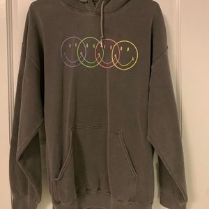 SMILEY FACE LOUNGING HOODIE -URBAN OUTFITTERS